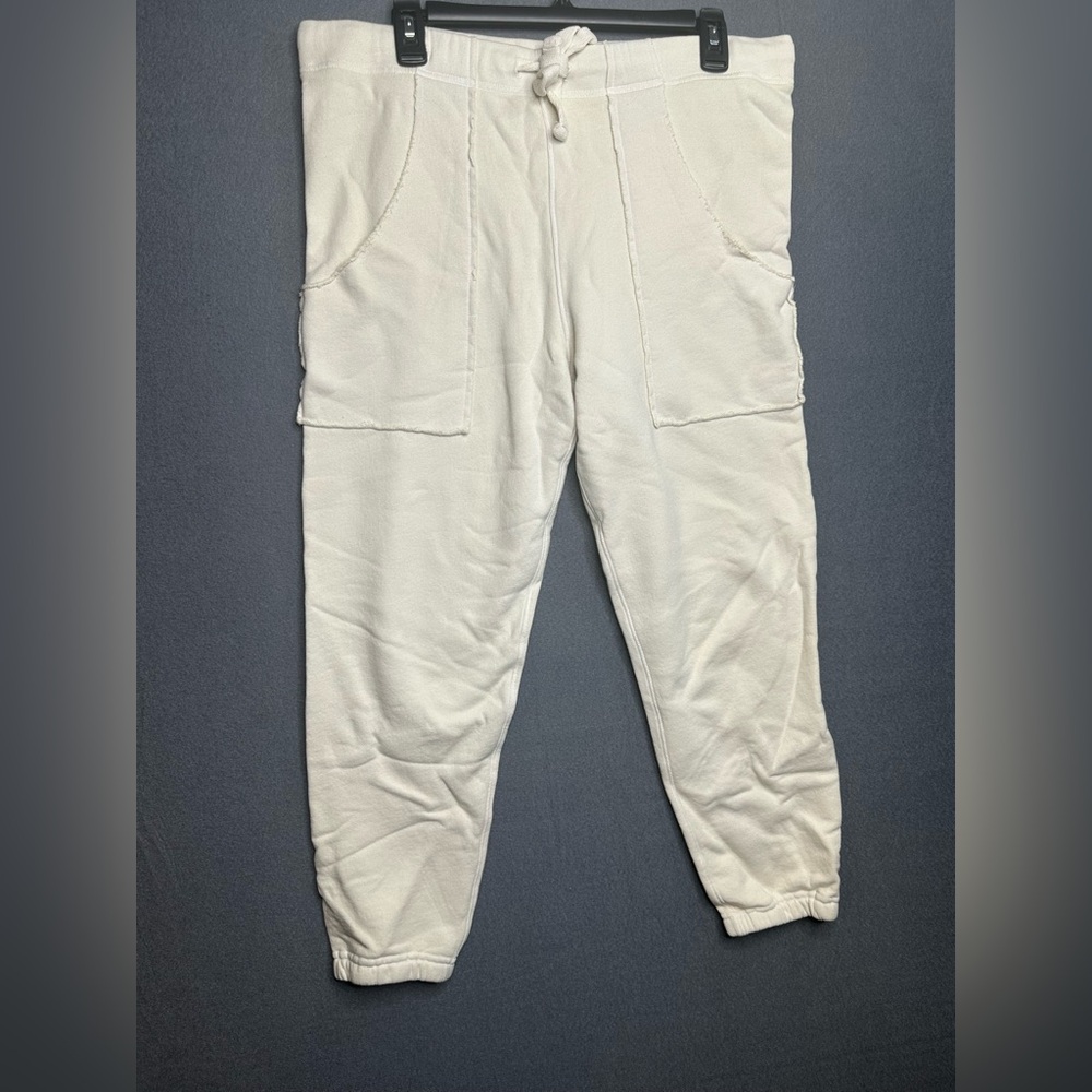 Frank&Eileen Eamon Sweatpants Joggers In Cream Sz Medium like new condition